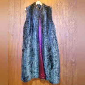 Ankle Length Fux Fur Vest